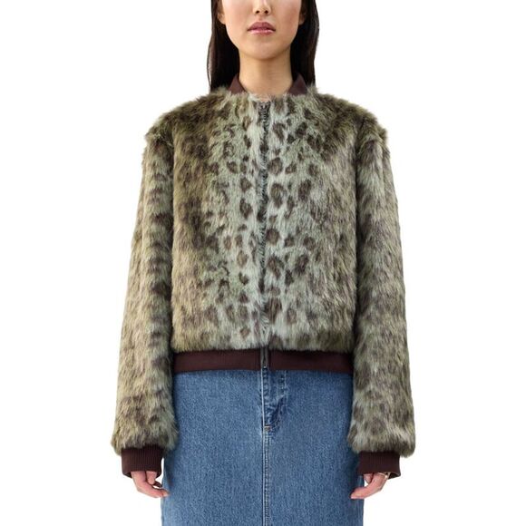 Unreal Fur Jackets & Blazers - Unreal Fur Womens  Foliage Jacket, Green